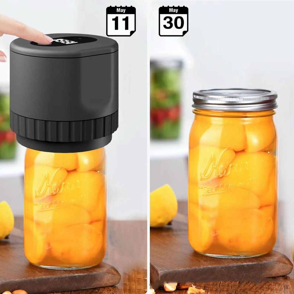 FreshSeal Portable Vacuum Sealer — Handheld Electric Air Extractor for Mason Jars, Glass Bottles & Cans