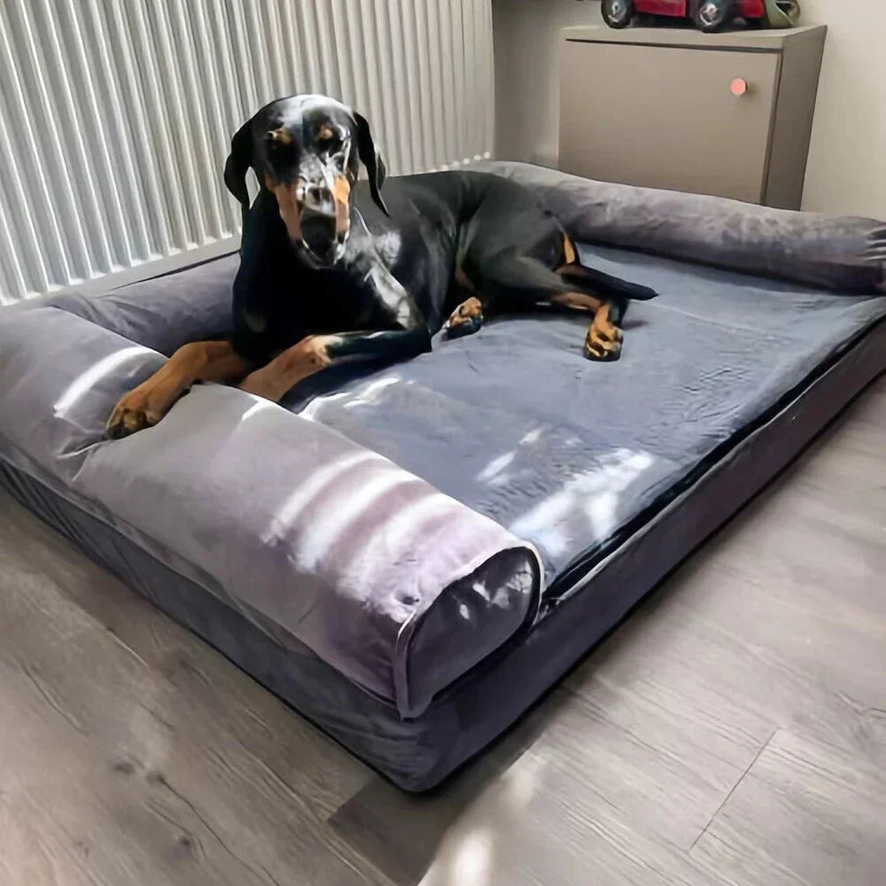 CalmNest Orthopedic Memory Foam Dog Bed — Water Repellent Cover, Plush Comfort