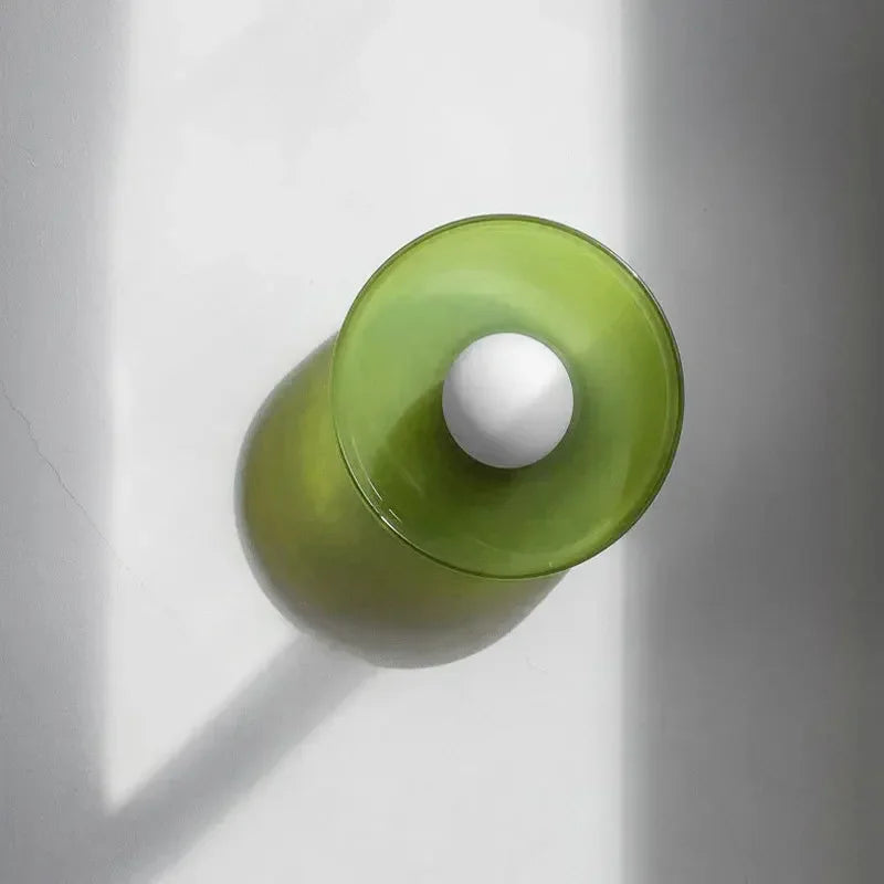 Liora Nordic Glass Wall Lamps Colorful Accent Lighting