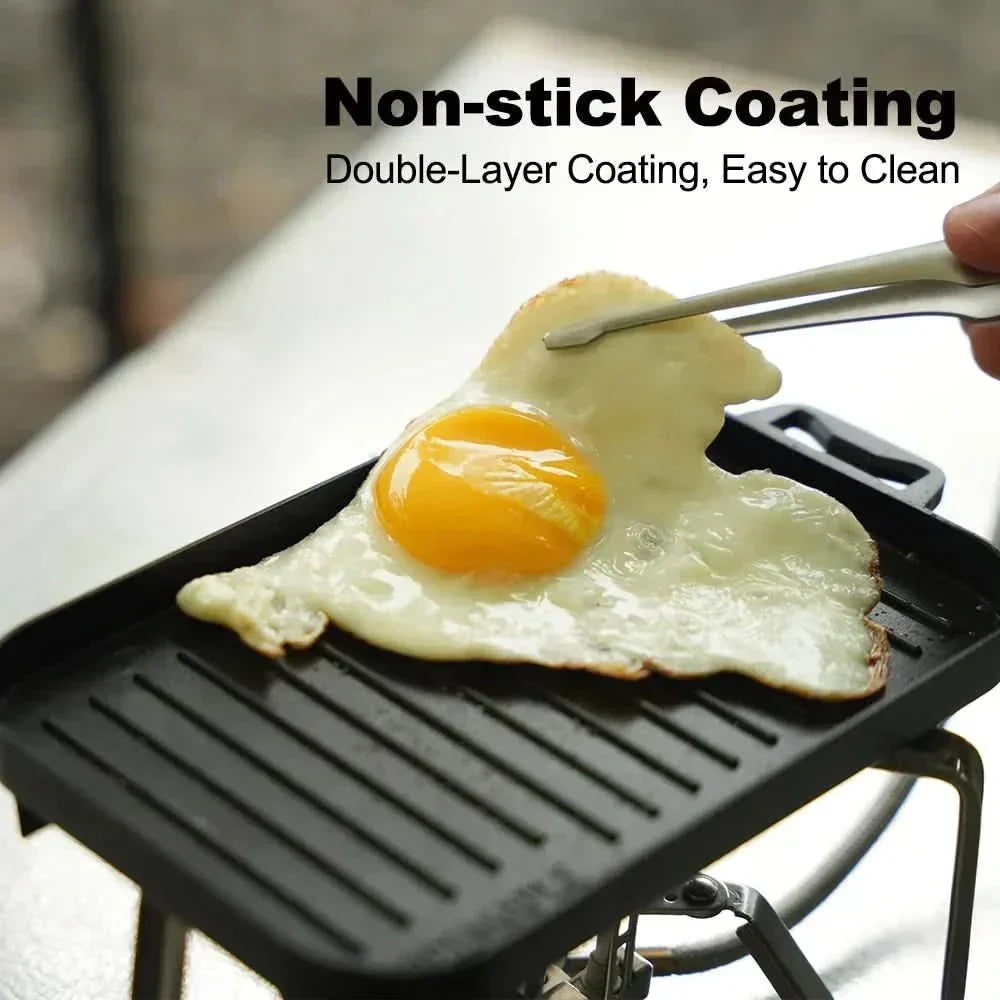 TrailForge Portable Mini Grill Plate Set — Outdoor Cooking Kit