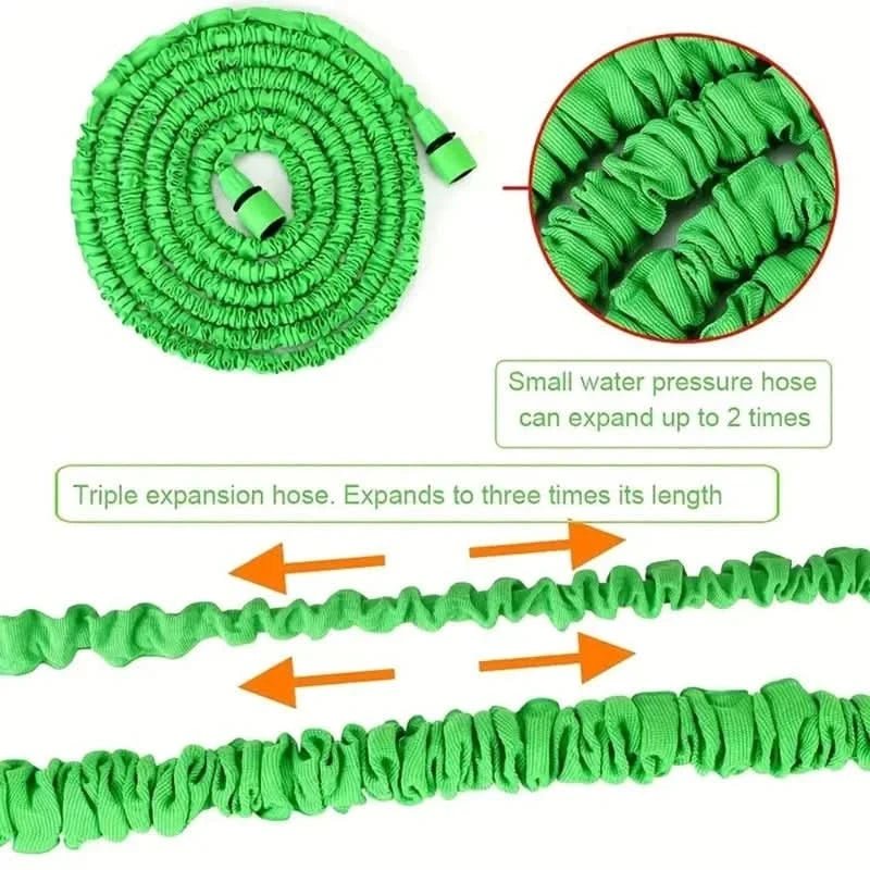 خرطوم HydroFlex قابل للتمدد — تصميم للتمدد السريع بضغط عالٍ
