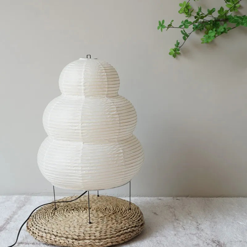 Kairo Tripod Floor Lamp Japanese WabiSabi Soft Glow