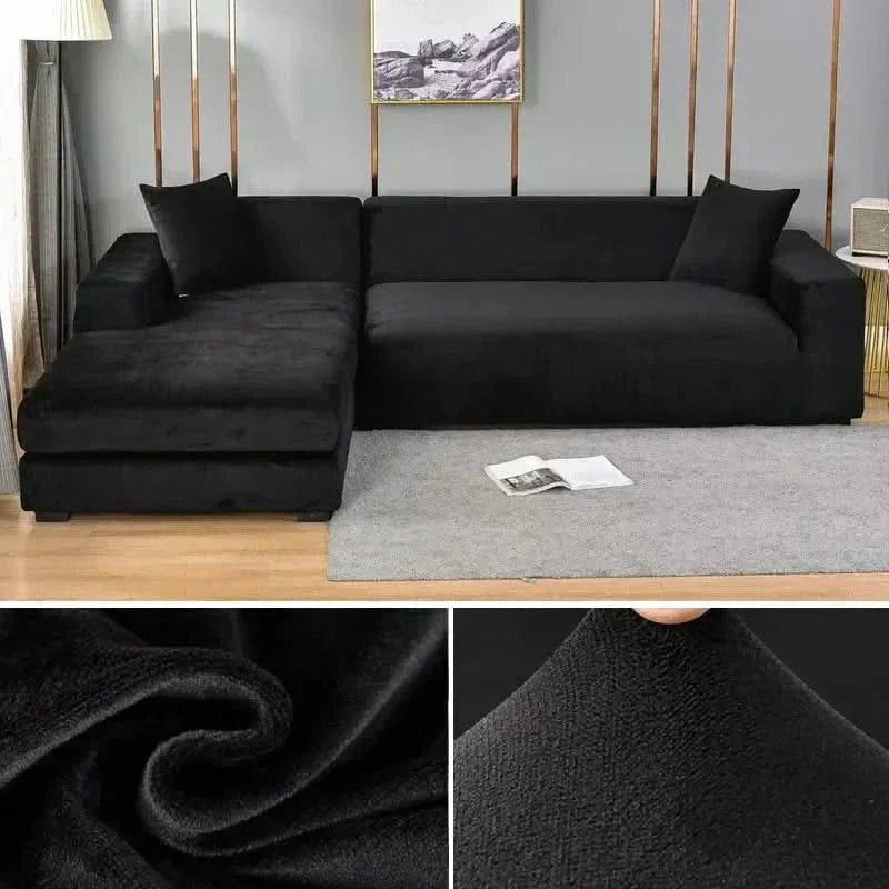 VelvetFlex-Sofabezug — luxuriös weich, vollständig elastisches Design