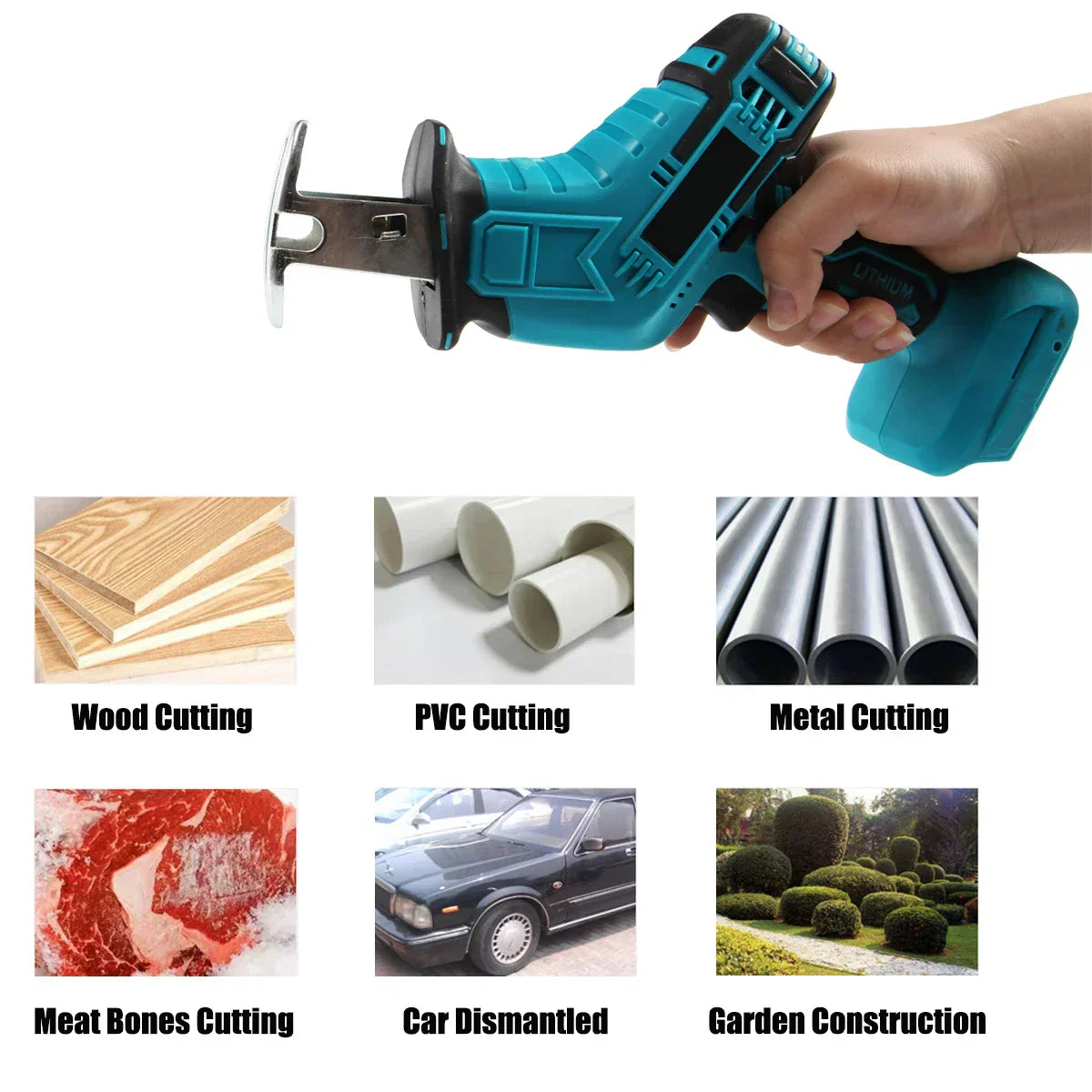 Cordless Electric Reciprocating Saw for Wood & Metal Cutting – PowerCut | ventumra