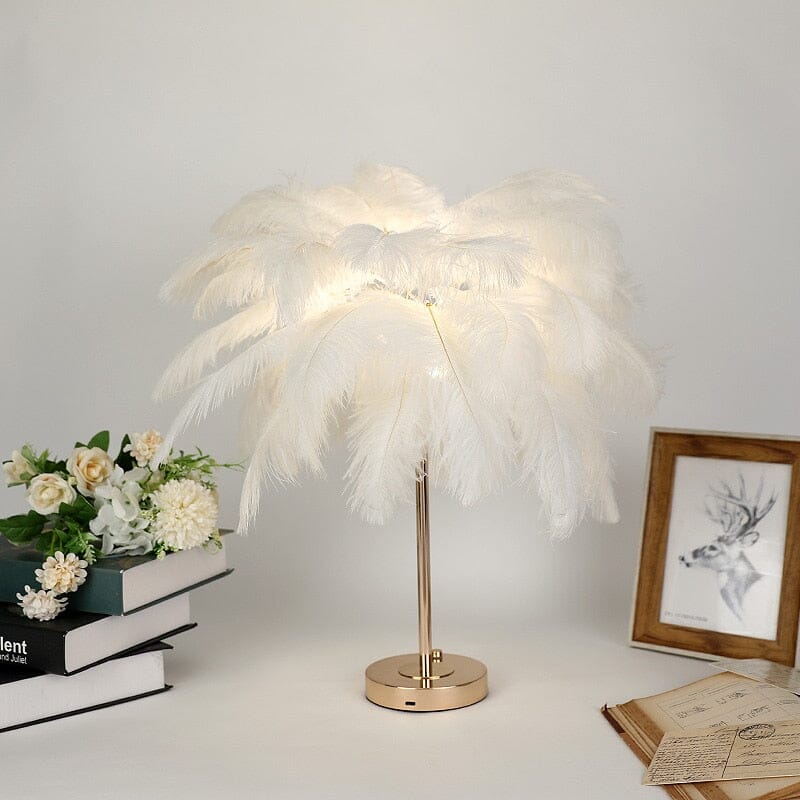 Luxury LED Feather Lamp Modern Minimalist Lighting For Elegant Homes