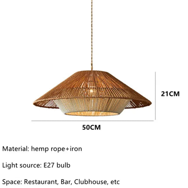 Aurelle Rattan Wabi Sabi Pendant Lights For Cozy Spaces