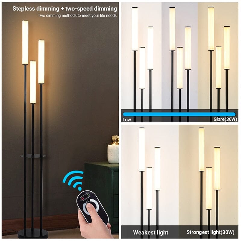 Lumishelf LED Floor Lamp with Built-In Shelf and Storage