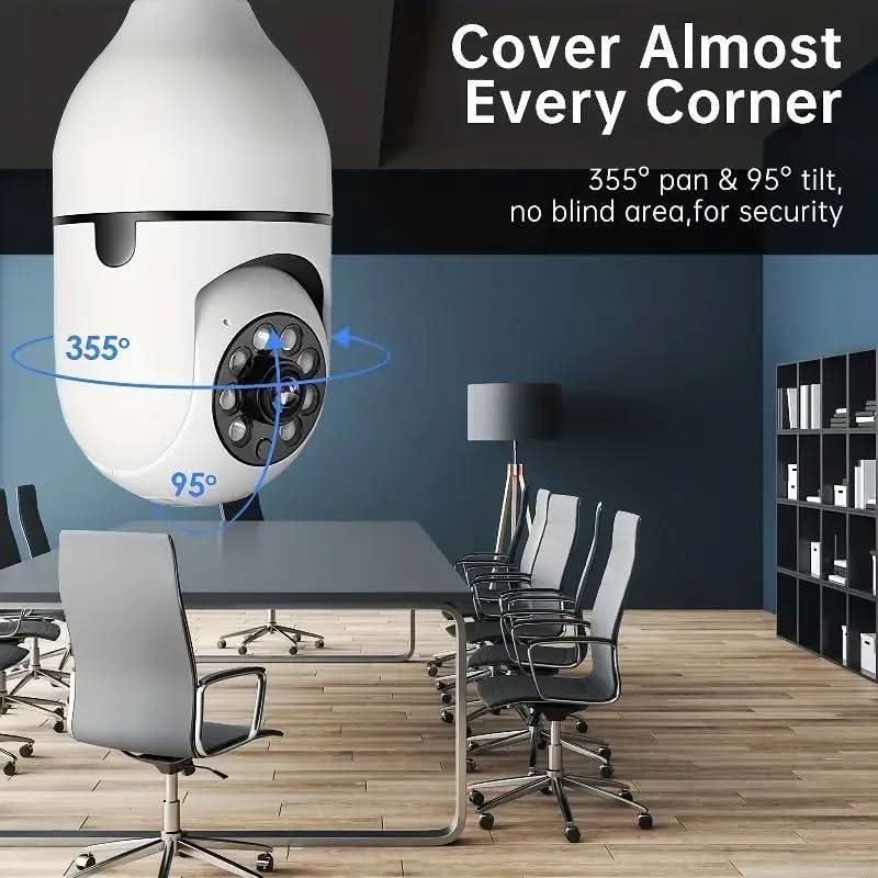 AstraGuard 360-Degree Pan & Tilt Security Camera — Night Vision, Full-Sphere Surveillance