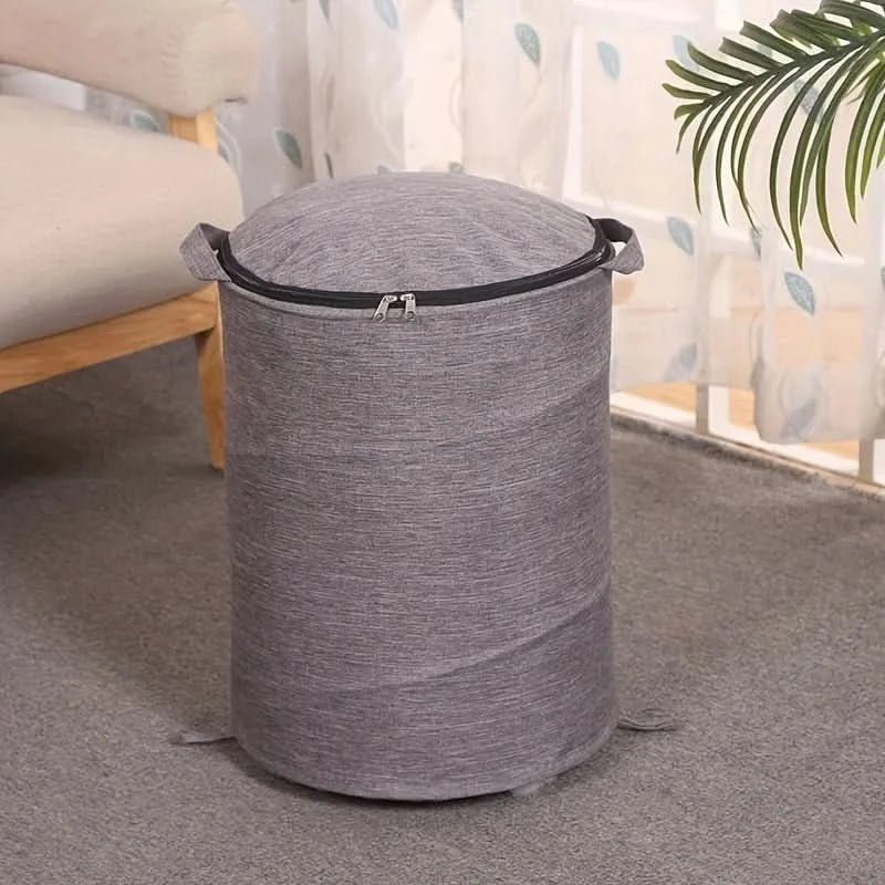 Cutie de depozitare pentru jucării cu utilizare dublă — covoraș circular de joacă detașabil