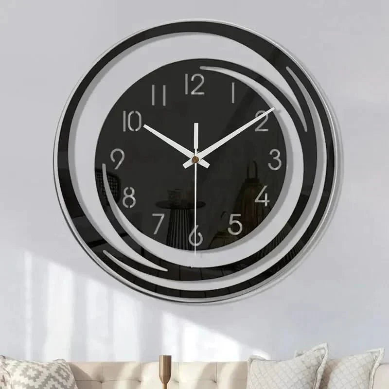 AuroraTime skandinavische Wanduhr aus Acryl — leises, stilvolles Design
