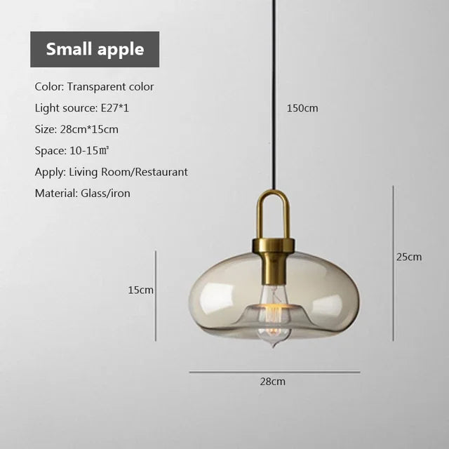 AstraLume Smoke Glass Pendant Light for Modern Spaces