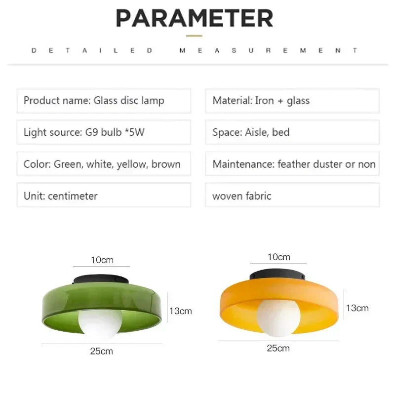 Liora Nordic Glass Wall Lamps Colorful Accent Lighting