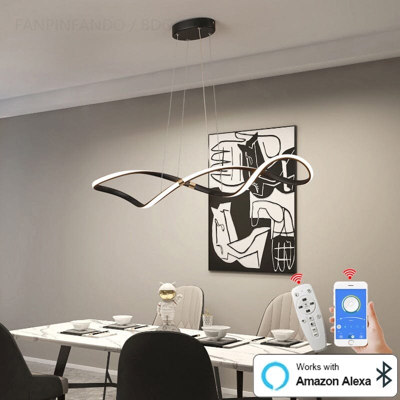 Elara Spiral Pendant Light Scandinavian Modern Nordic Design