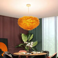 Aeloria | Scandinavian Feather LED Pendant Light Warm Glow