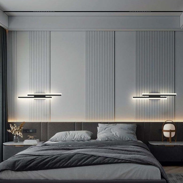 Stripe Pattern LED Wall Lamp for Hallways and Living Areas
