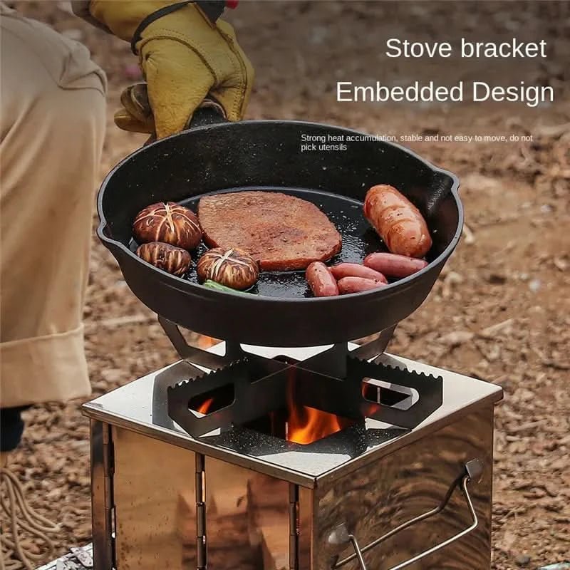 TrailBlaze Portable Camping Stove — Lightweight Stainless Steel Grill