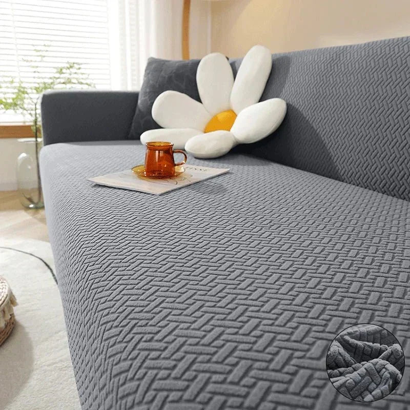 CalmFit Stretch Sofa Cover — Fully Elastic, Secure Grip Fit