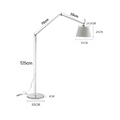 Haneul | Long-Arm Floor Lamp In Korean Scandi Style