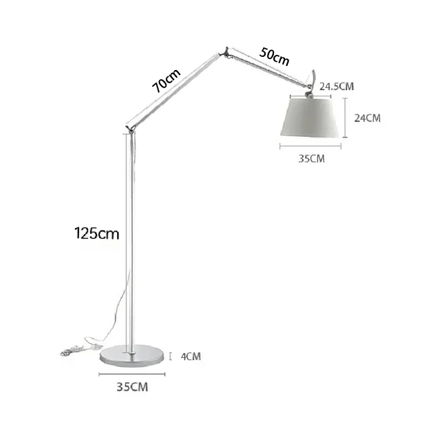 Haneul | Long-Arm Floor Lamp In Korean Scandi Style
