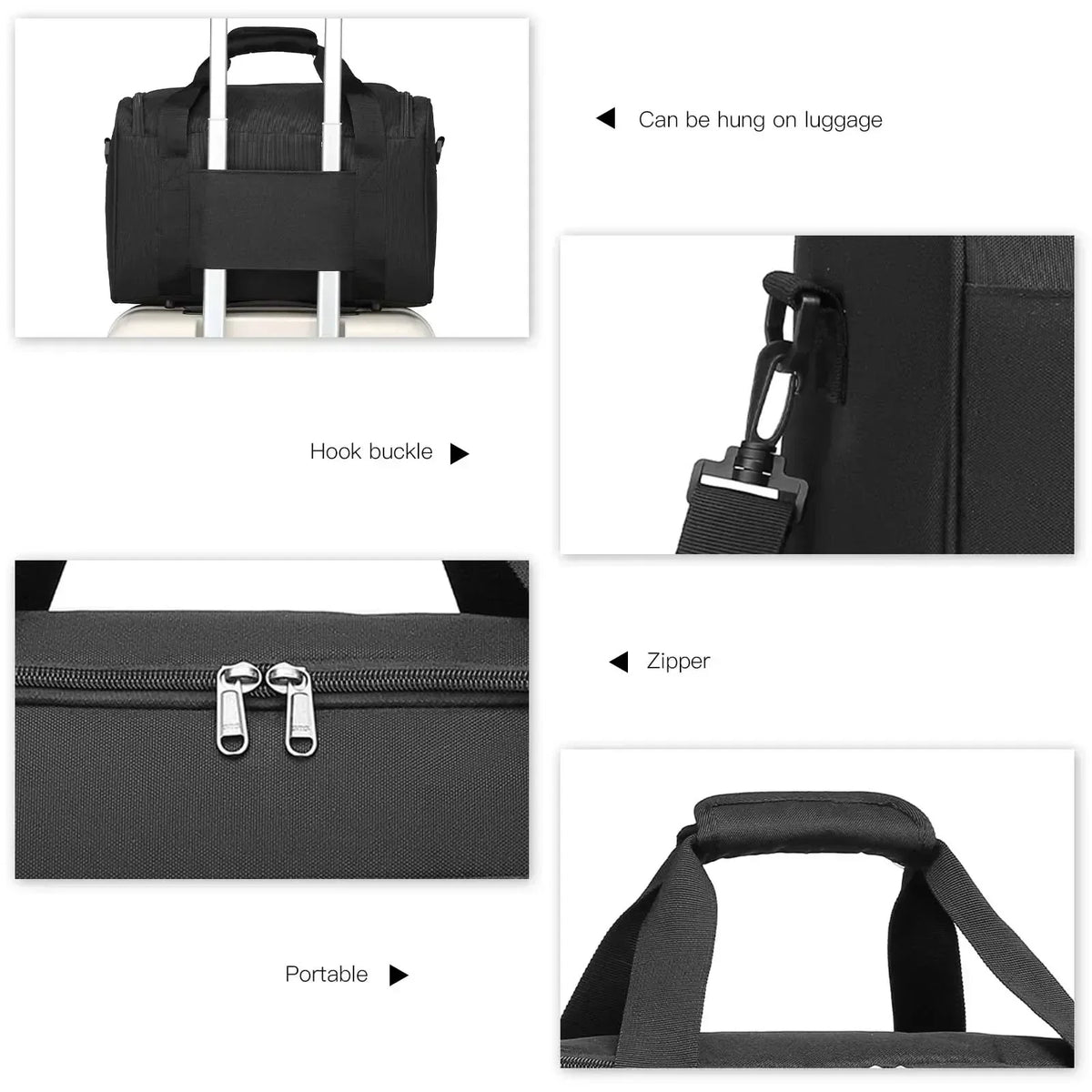 Geantă de mână pentru avion AeroCarry — 40 x 20 x 25 cm, compatibilă cu Ryanair
