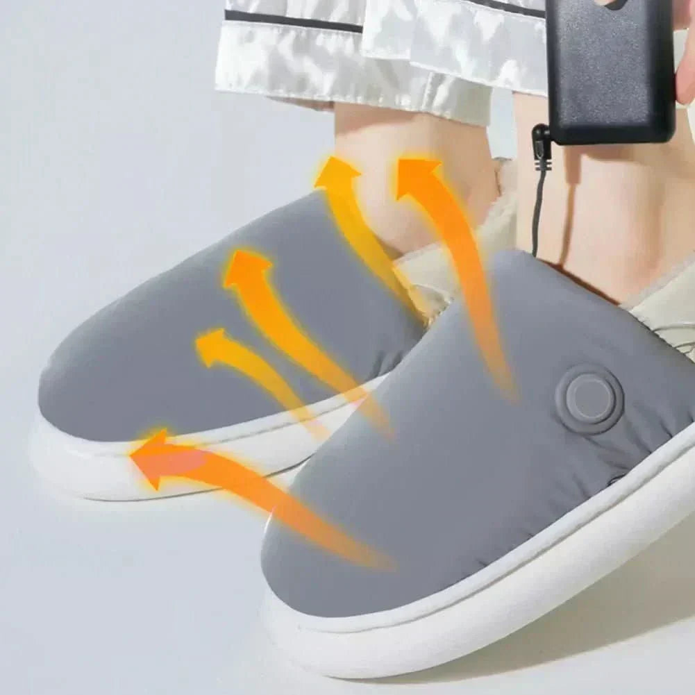 Pantofole riscaldate elettricamente ThermaStride — Fodera interna morbida e isolante, attivazione rapida del calore