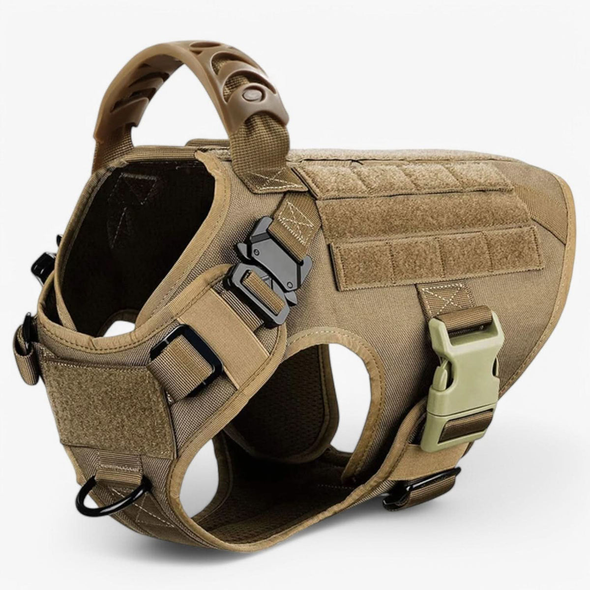 IronHound hundesele - robust komfortdesign, integreret øvre håndtag, aflastning af luftrøret