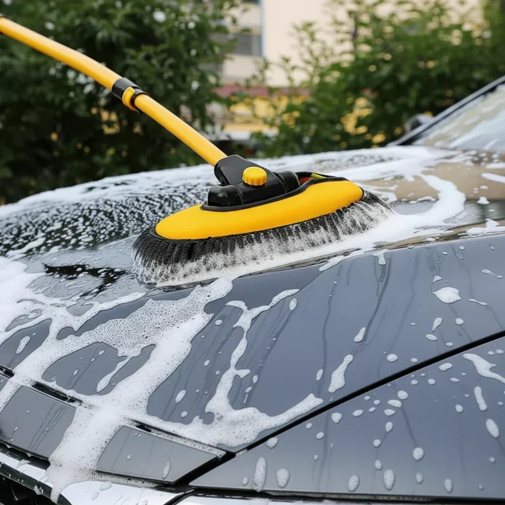 AeroSweep Pro Telescopic Chenille Car Wash Mop — Thick-Pile Cleaning Brush