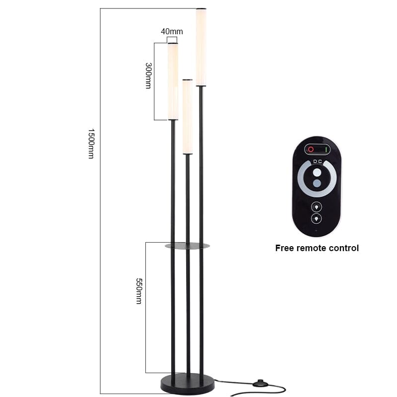 Lumishelf LED Floor Lamp with Built-In Shelf and Storage