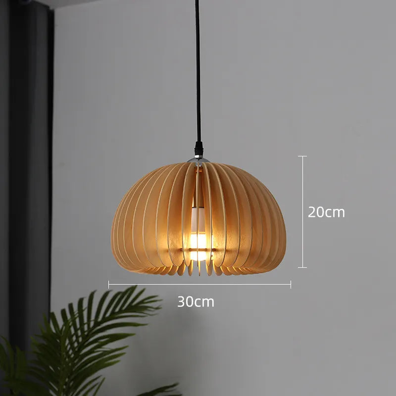 OakVale Pumpkin Pendant Light With Adjustable Height