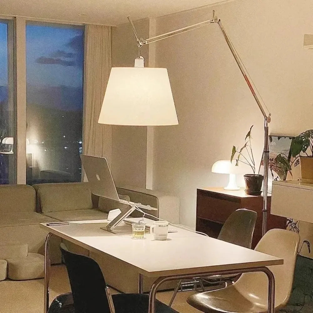 Haneul | Long-Arm Floor Lamp In Korean Scandi Style