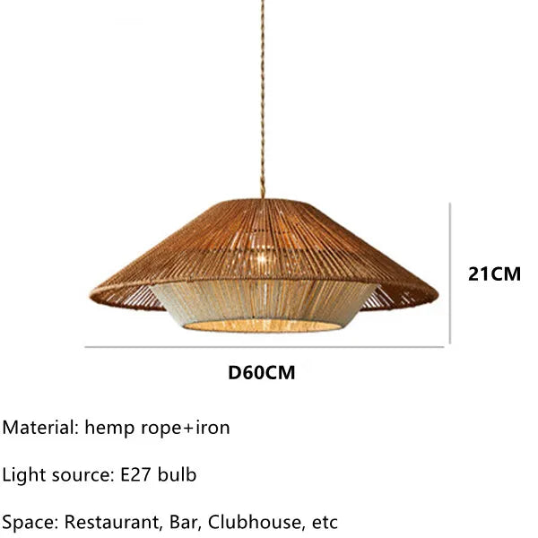 Aurelle Rattan Wabi Sabi Pendant Lights For Cozy Spaces