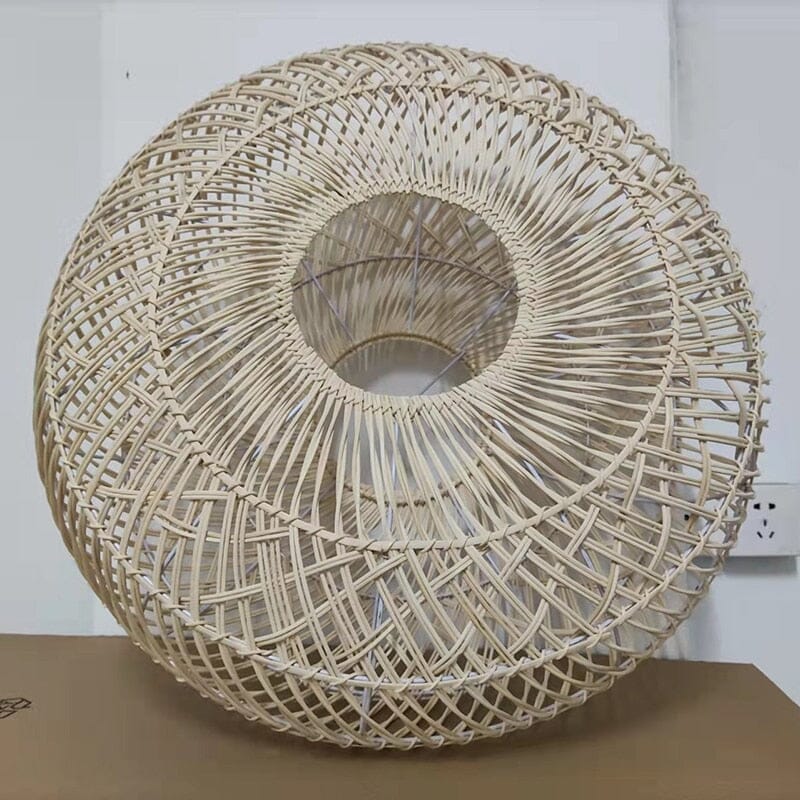 Zarela Rattan Pendant Light with Adjustable LED Glow