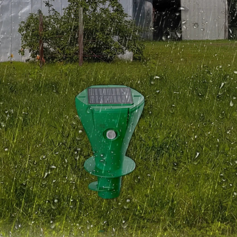SunGuard solcelledrevet føflekkjager — underjordisk vibrasjonspulsenhet