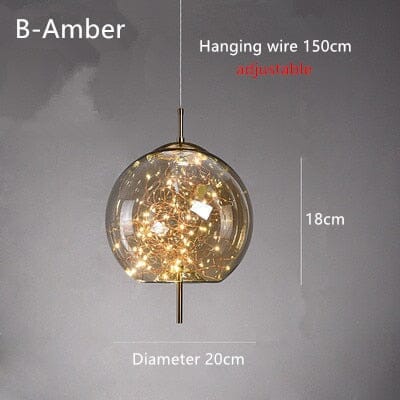 Vesara Glass Pendant Lights Handcrafted in Europe Collection