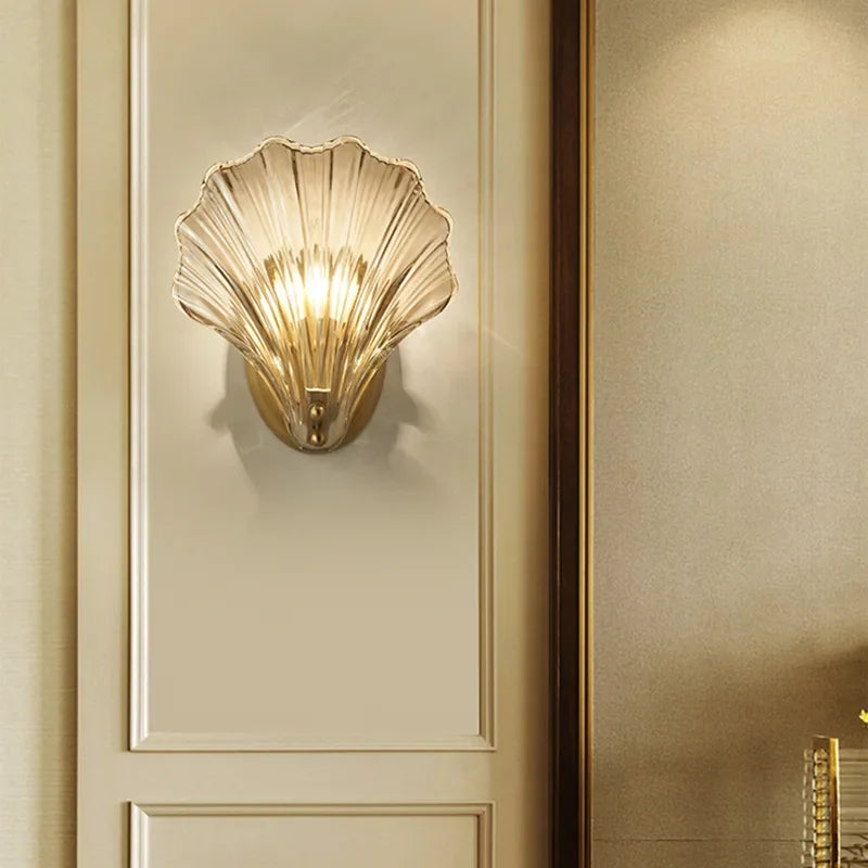 Art Nouveau Shell Wall Sconce | Ventumra