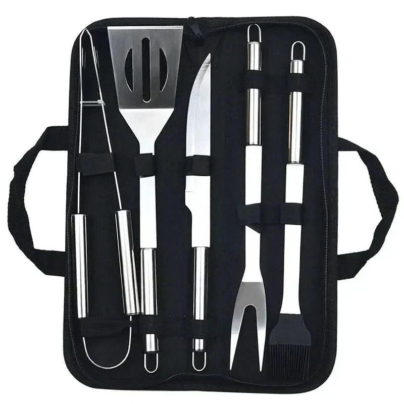 BlazeChef Elite Grillbesteck-Set aus Edelstahl — langlebige Grillutensilien