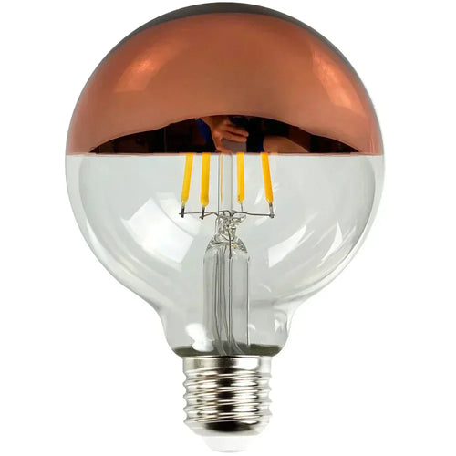 AmberGlow Retro Lamp With Wooden Base Dimmable 2700K LED