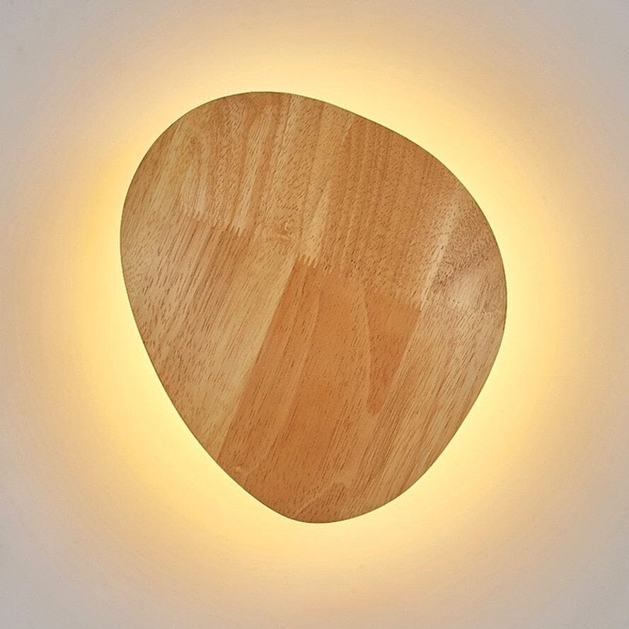 Elora Oval Wooden LED Wall Lamp for Rooms and Hallways