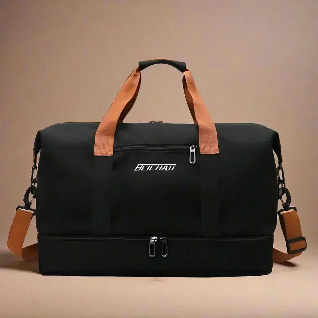 PulseFlex Pro Reisetasche — 46 x 25 x 28 cm Handgepäcktasche mit mehreren Fächern