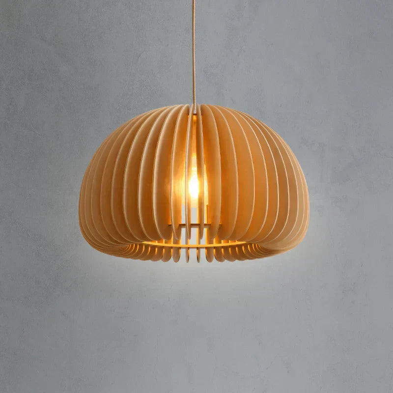 OakVale Pumpkin Pendant Light With Adjustable Height