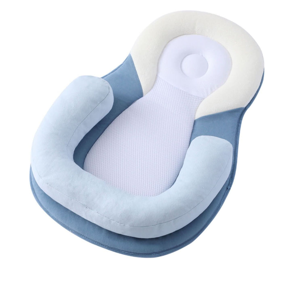 NurtureNest Ergonomic Baby Pillow — Curved Profile Positioning Cushion