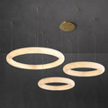 Aurelian Brass Pendant Light With Spanish Marble Orb