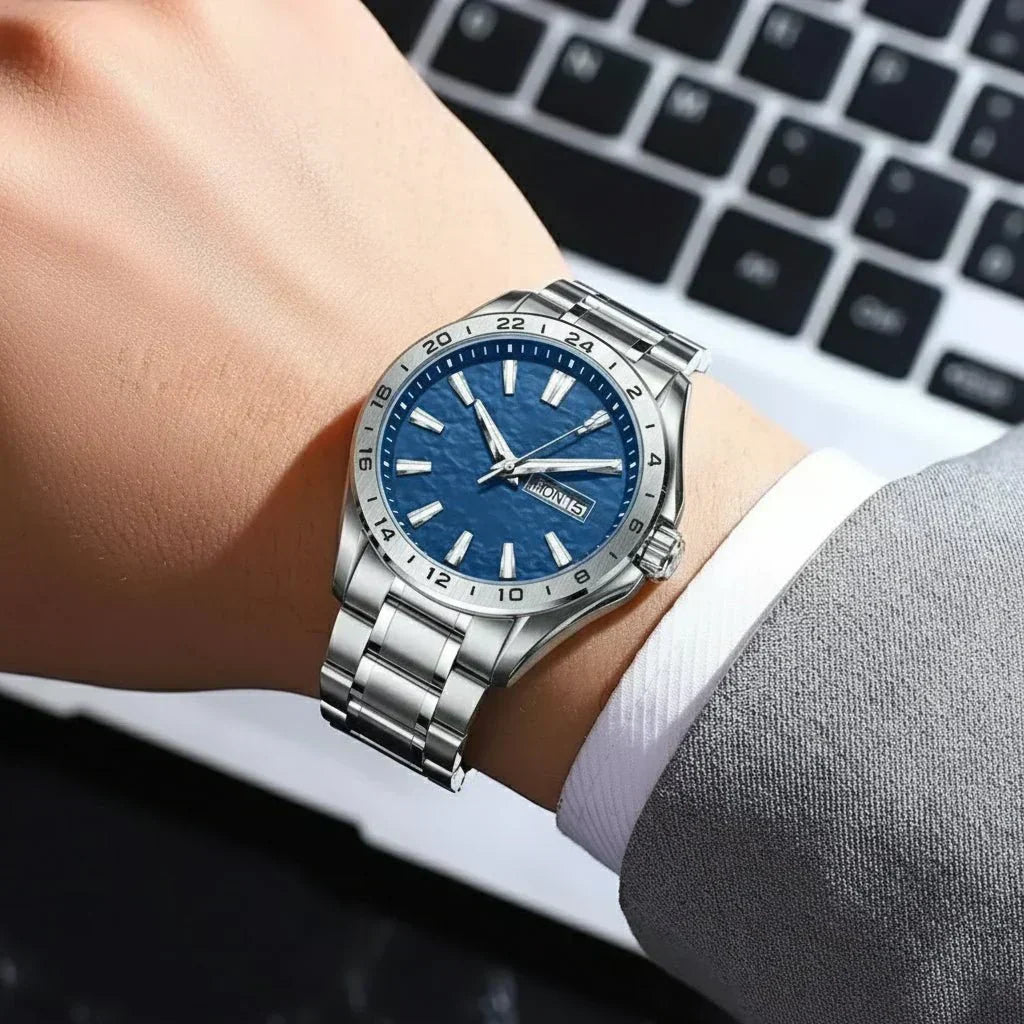 Aurexion Men's Sports Watch — Luminous Dial & Hands