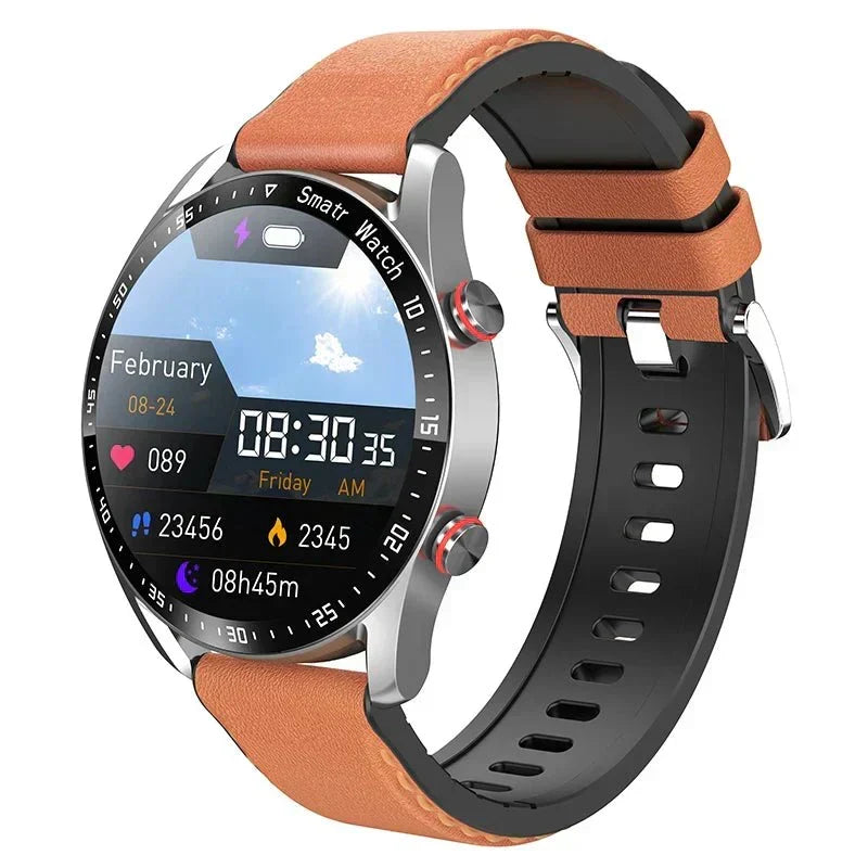 PulseNova Premium Men's Smartwatch — ECG Monitor, PPG Sensor, Call Function