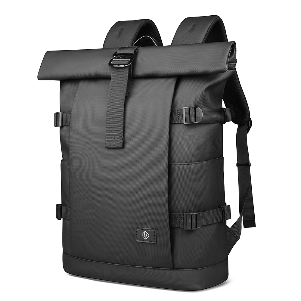 TrailNova Expandable Outdoor Backpack — Laptop Compartment, Roll-Top Closure, Large Capacity