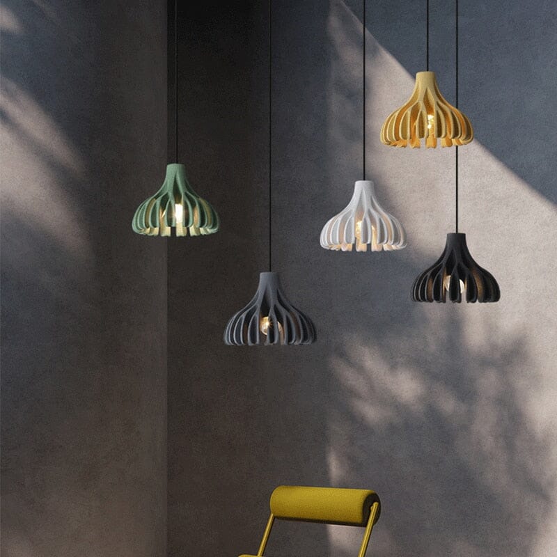 NovaLume Resin Pendant Light With Adjustable Length And Soft LED Lighting