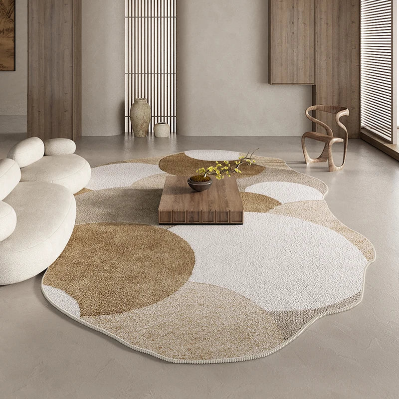 Covor abstract cu model patchwork și contur | Ventumra