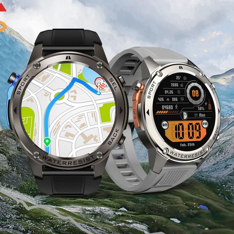 RidgeNova X Outdoor Smartwatch — Satellite GPS, Digital Compass, Comprehensive Health Monitoring