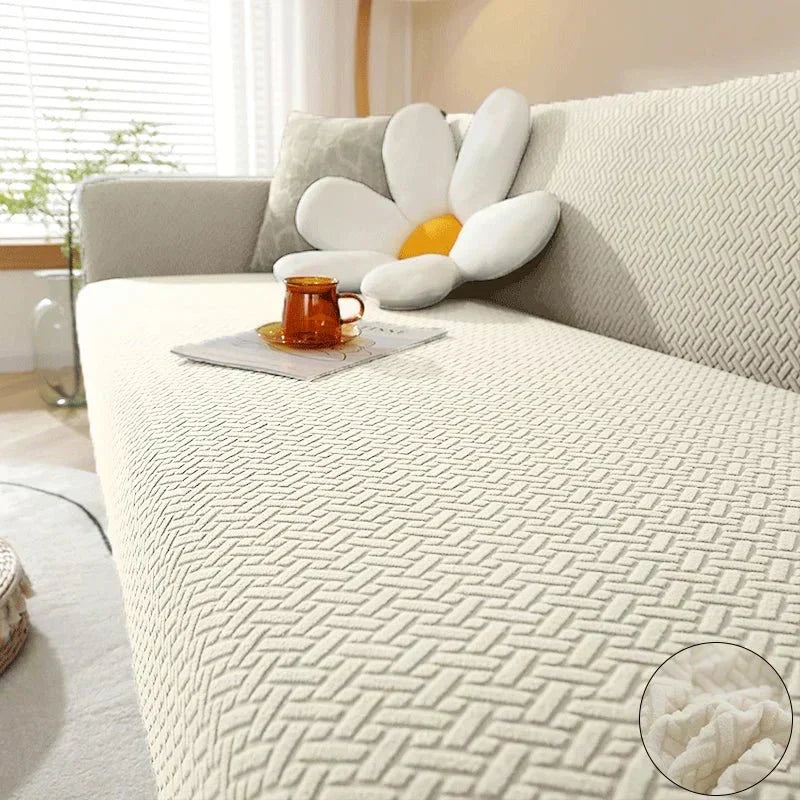 CalmFit Stretch Sofa Cover — Fully Elastic, Secure Grip Fit