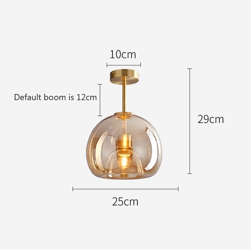 CelestiaNova Glass Globe Wall Lamp For Living Room